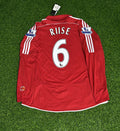 2007/08 John Arne Riise Liverpool Red Retro Football Jersey – Back View