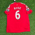 John Arne Riise Liverpool 2008-09 Red Retro Football Jersey – Back View