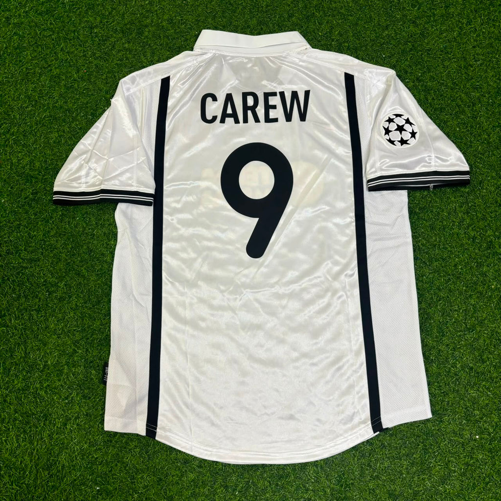 2001 John Carew Valencia Milano Champions Final Retro Football Jersey – Back View