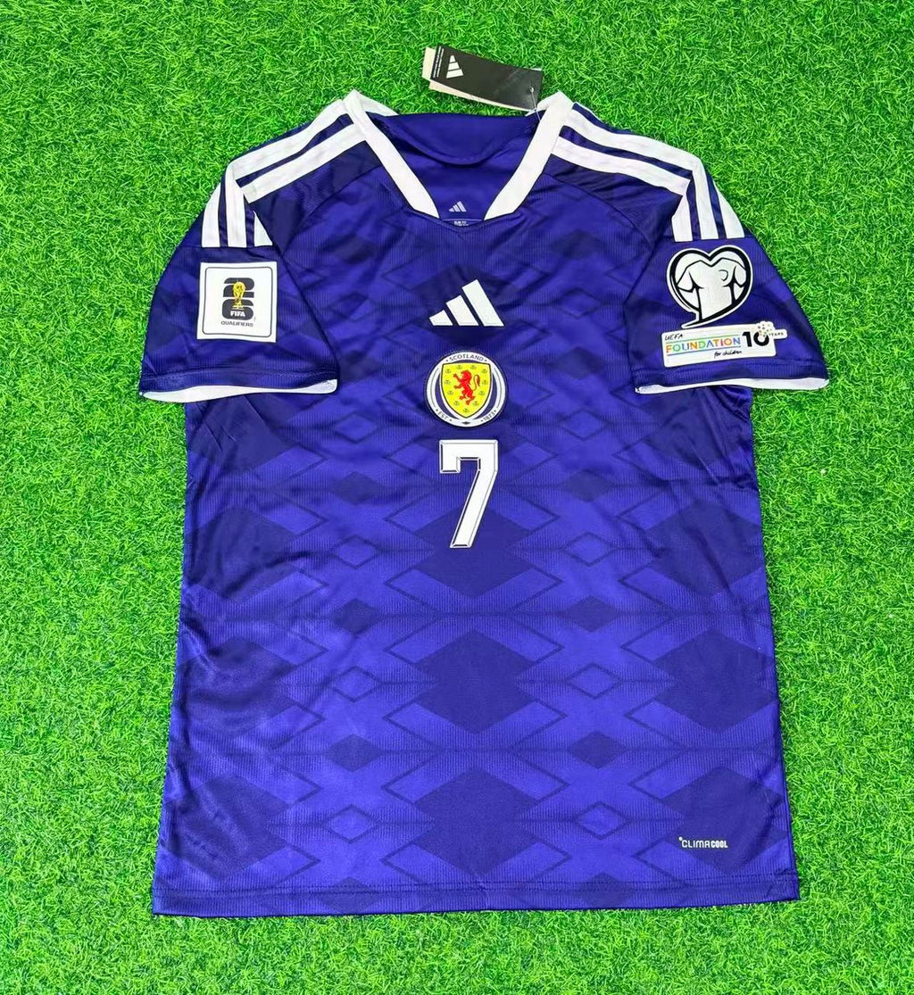 Scotland 2026 World Cup Football Jersey – John McGinn – Front View