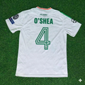 Ireland White Legendary Anniversary Retro Football Jersey – John O'Shea – Back View