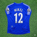 2006/08 John Obi Mikel #12 Chelsea Long Sleeve EPL Patch Football Jersey – Back View