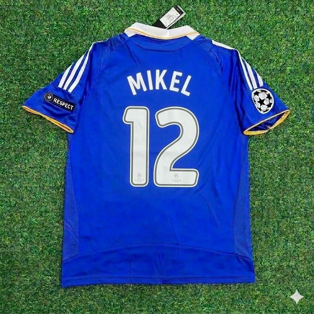 2008 John Obi Mikel 12- Chelsea Champhions League Final Football Jersey – Back View