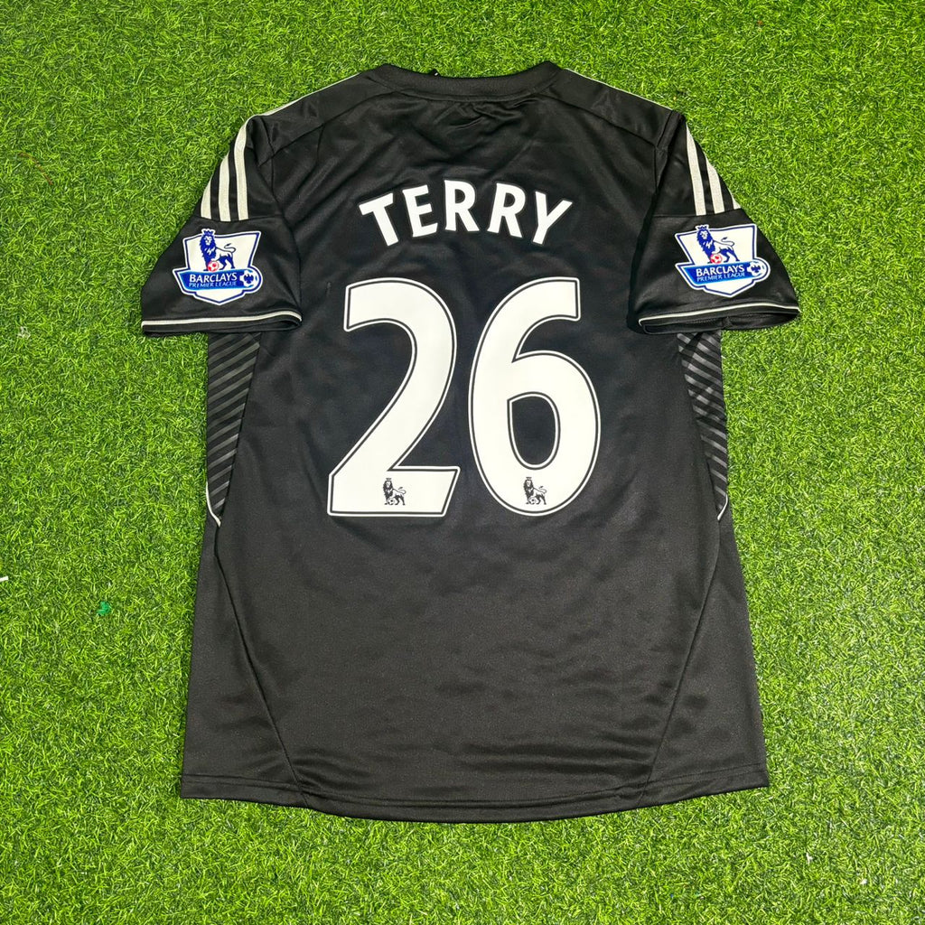 2013/14 John Terry Chelsea Black Retro Football Jersey – Back View