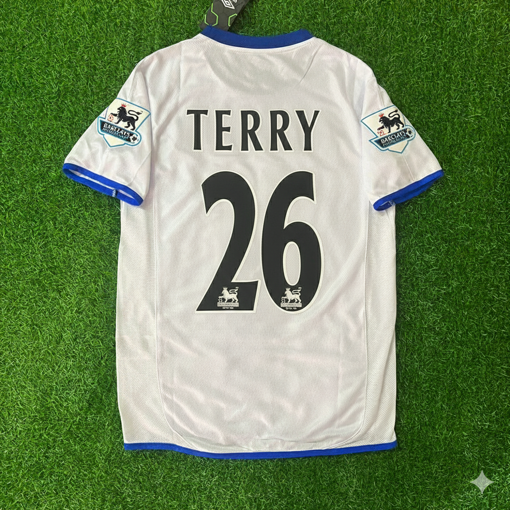2004 John Terry Chelsea Away Retro Football Jersey – Back View