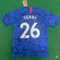 John Terry #26 Chelsea Blue Retro Football Jersey – Back View