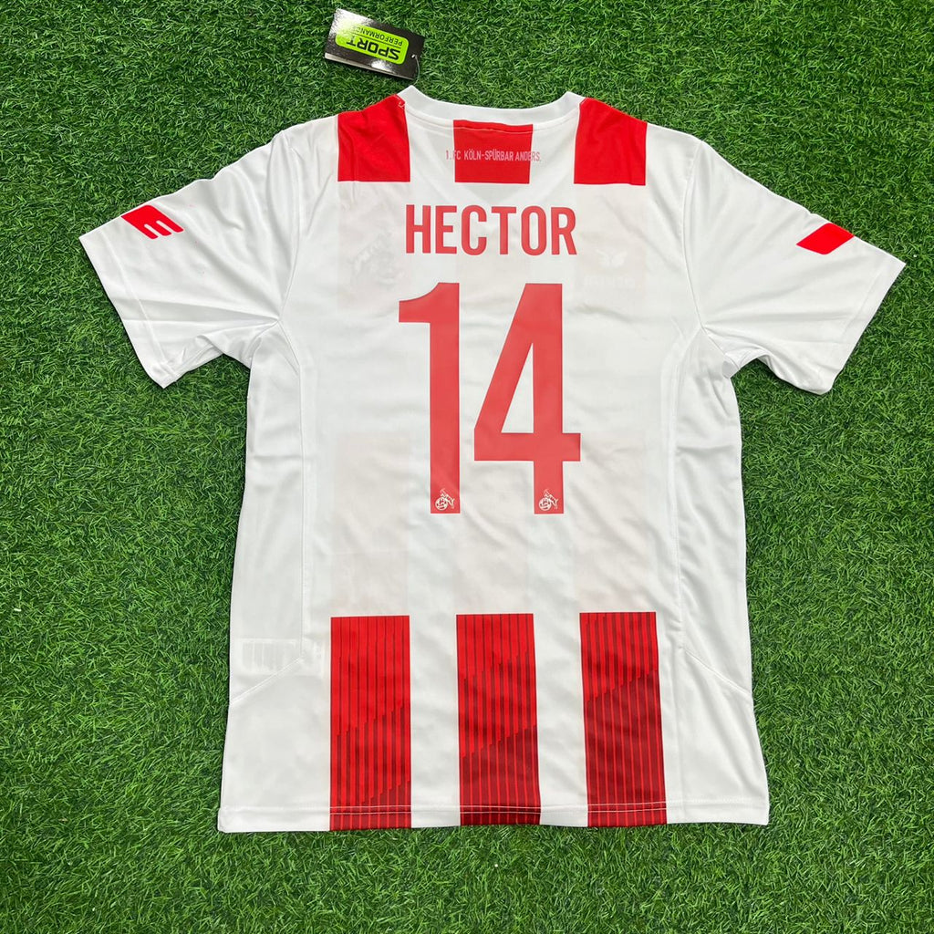 2017/18 Jonas Hector 1. FC Köln Retro Football Jersey – Back View