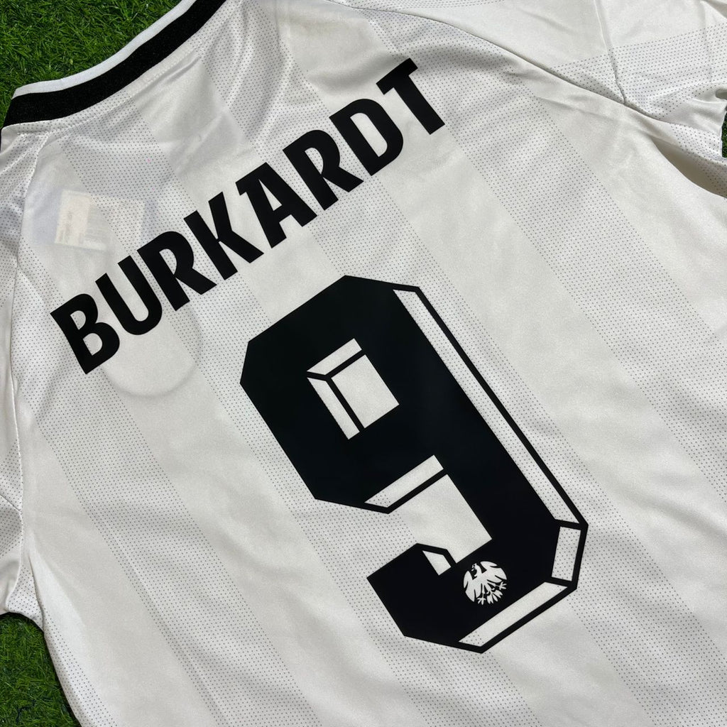Jonathan Burkardt Eintracht Frankfurt New Season 2027 Home White Football Jersey – Front View