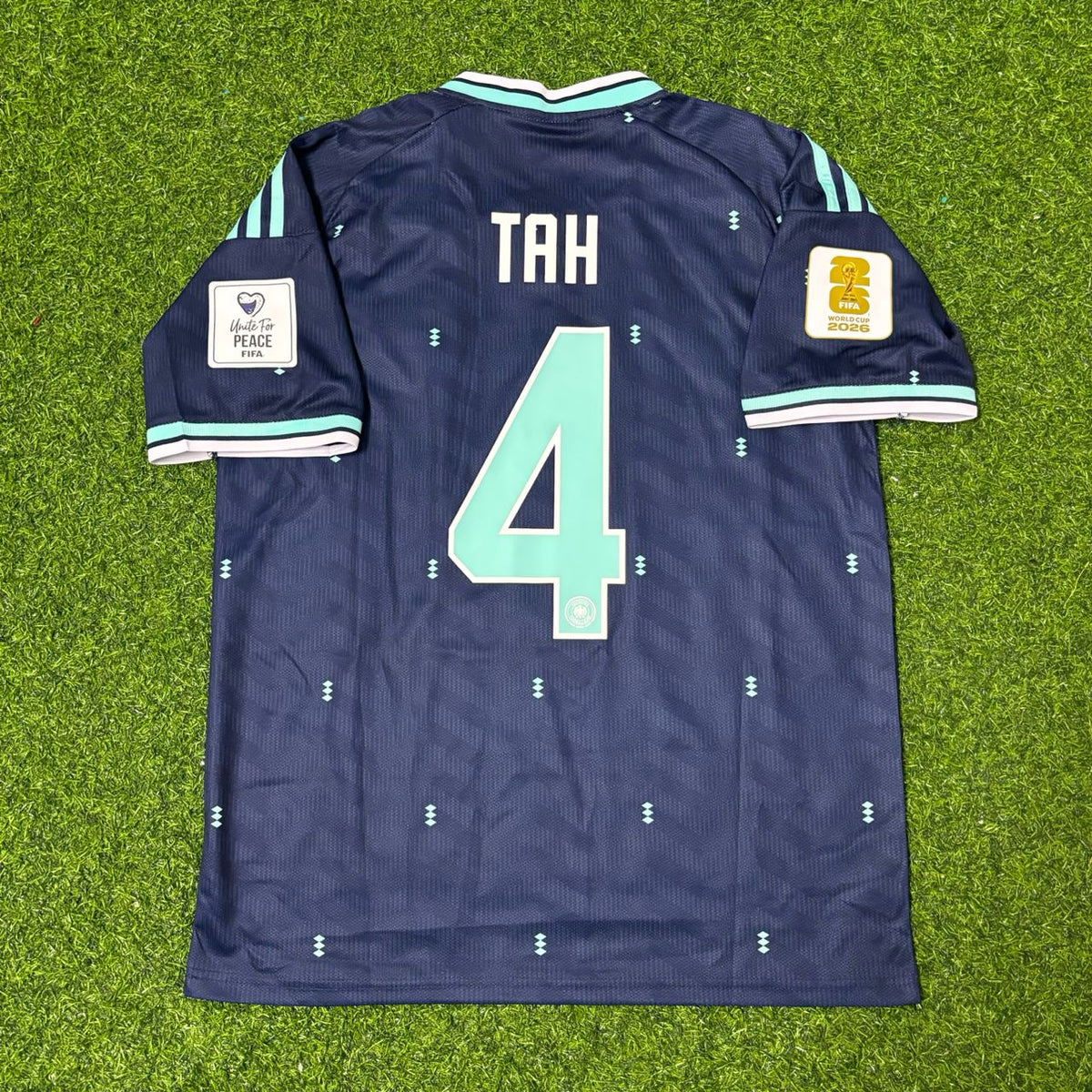 Germany 2026 World Cup Football Jersey – Jonathan Tah 4# – Back View