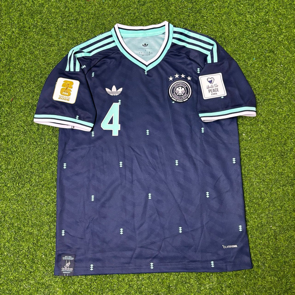 Germany 2026 World Cup Football Jersey – Jonathan Tah 4# – Front View