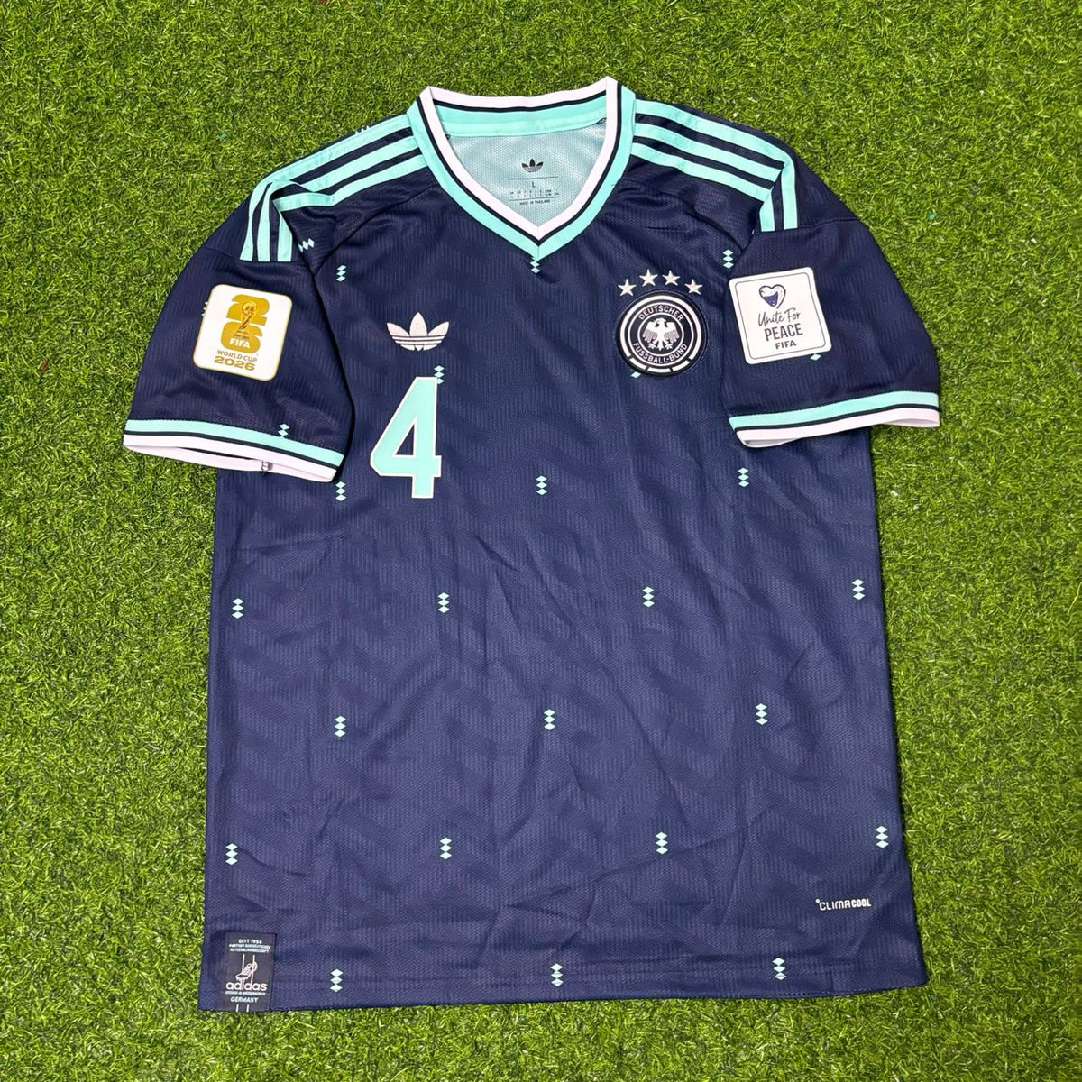 Germany 2026 World Cup Football Jersey – Jonathan Tah 4# – Front View