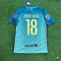 Jordi Alba #18 Barcelona 2016/17 Away Retro Jersey – Back View