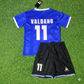 Argentina 1986 World Cup Final Blue Kids Retro Football Jersey – Jorge Valdano 11- – Back View