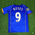 2004/05 Jose Antonio Reyes Arsenal Blue Retro Football Jersey – Back View