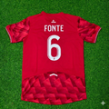 José Fonte #6 LOSC Lille Home Football Retro Jersey – Back View