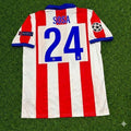 Atlético Madrid 2014 Champions League Final Retro Football Jersey – Jose Sosa 24- – Back View