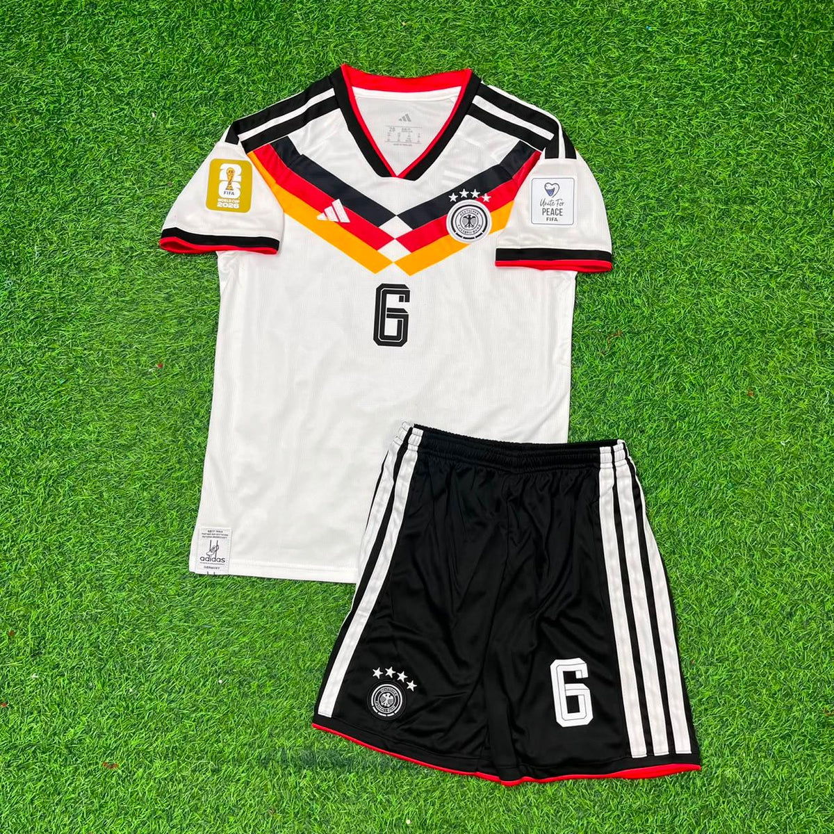 Joshua Kimmich Germany 2026 World Cup Kids Home Football Jersey – Front View