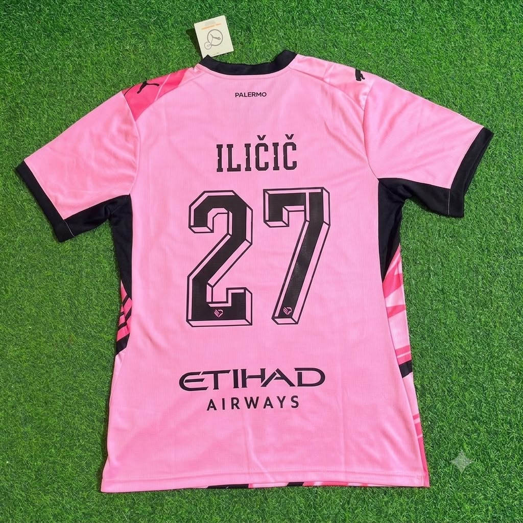 Josip Ilicic Palermo Special Football Jersey – Back View