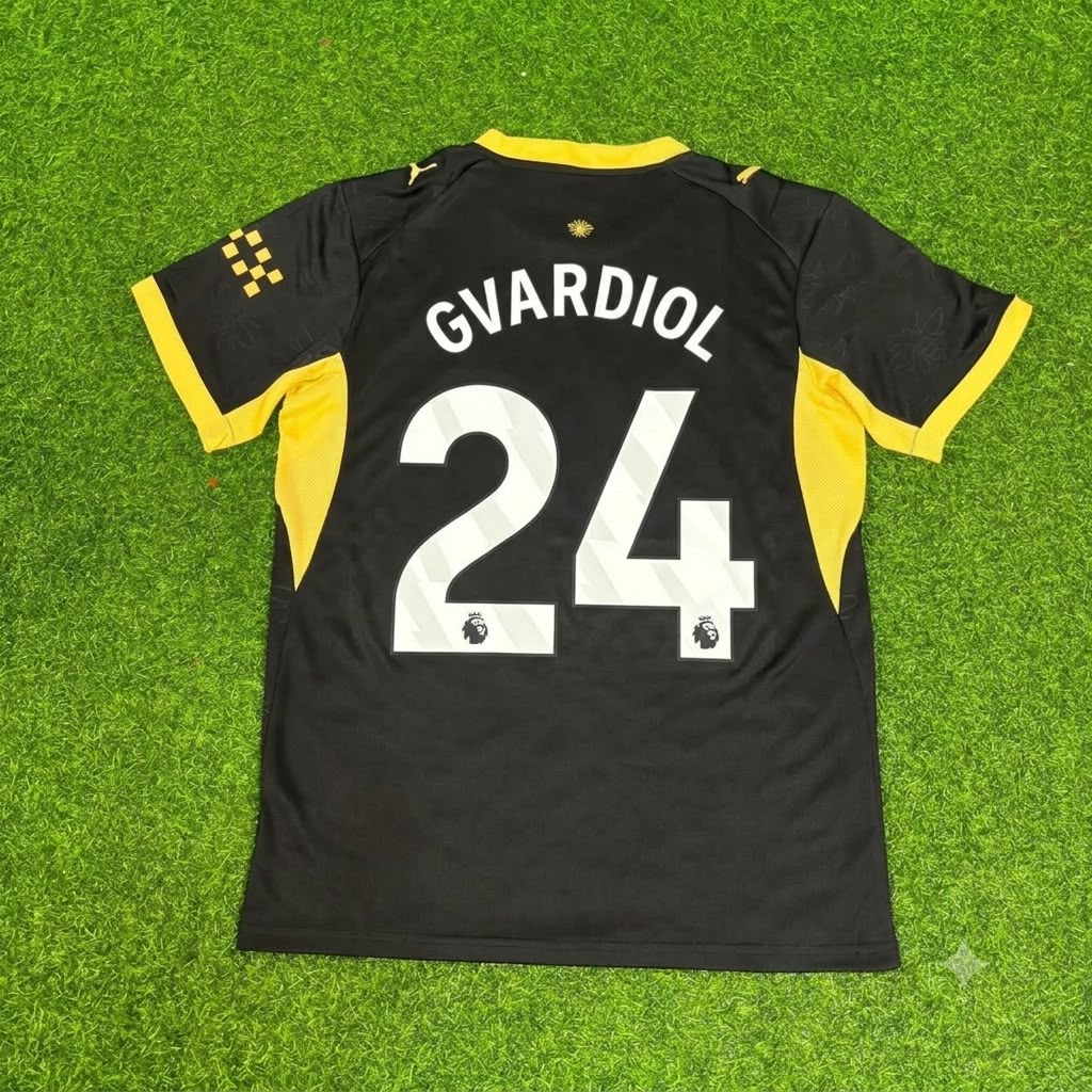 2027 Joško Gvardiol 24-Manchester City Away Football Jersey – Back View