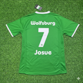 2008/09 Josue VfL Wolfsburg Meisterjahr Fußballtrikot Paradise Edition – Back View