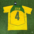 Brazil 2004–2006 Retro Kit Jersey – | | – Juan 4– – Back View