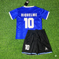 Argentina Blue Kids Retro Football Jersey – Juan Román Riquelme 10- – Back View