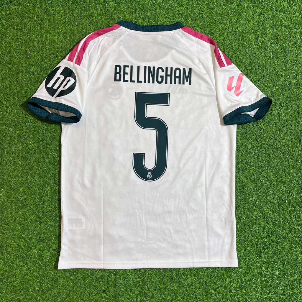 Jude Bellingham White Jersey – Back View