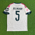 Jude Bellingham White Jersey – Back View