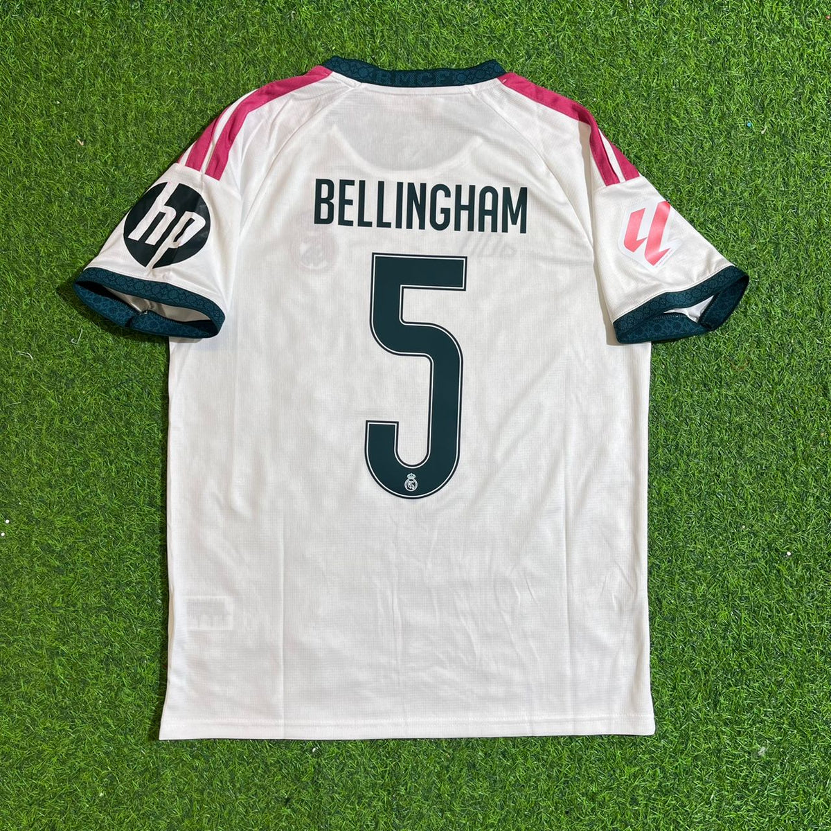 Jude Bellingham White Jersey – Back View