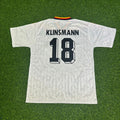 Jürgen Klinsmann Deutschland 1994 Weltmeisterschaft Retro Football Jersey – Back View