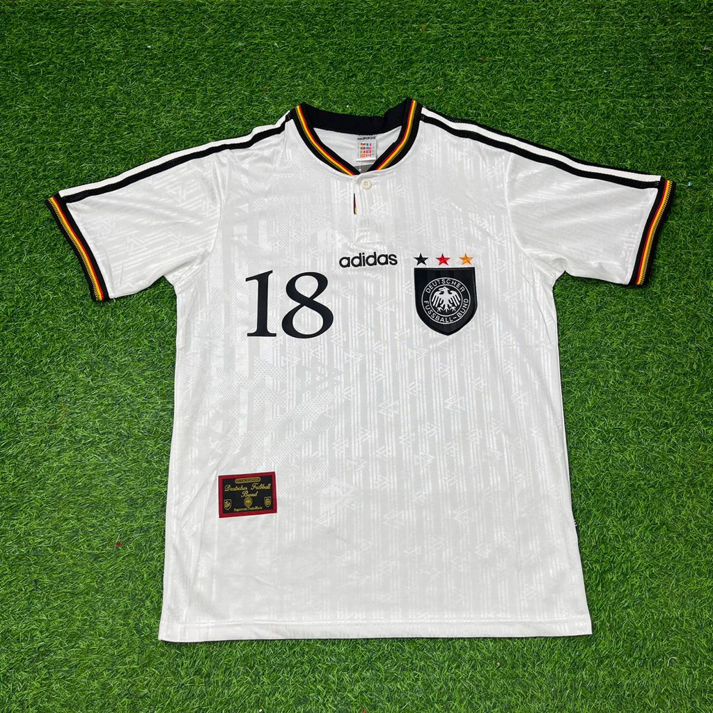 Jürgen Klinsmann Deutschland EM 1996 Finale Germany Heim Retro Set – Front View