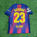 Barcelona 2025/2026 Season Kit Jersey – Jules Kounde – Back View