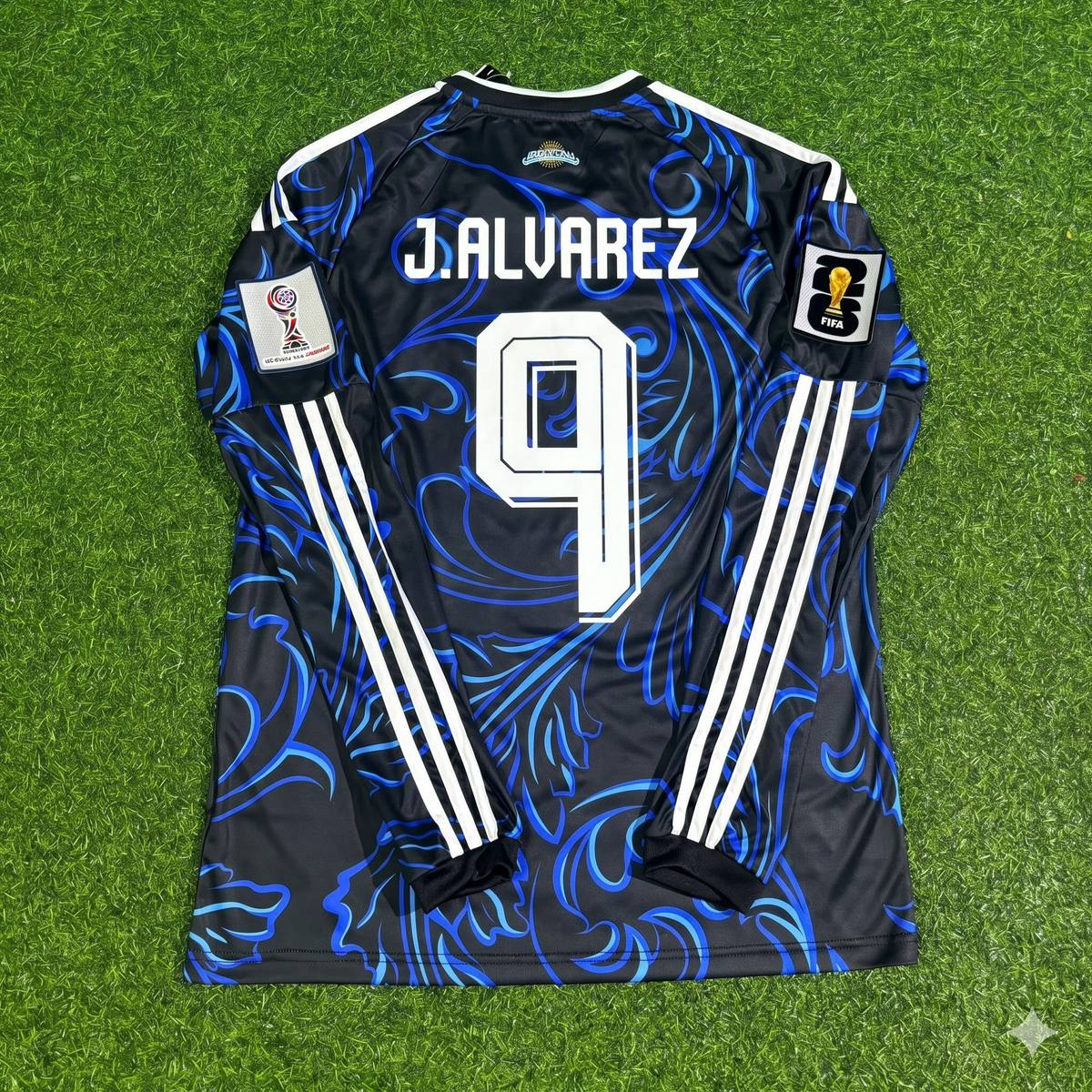 Julian Alvarez Argentina 2026 World Cup Long Sleeve Football Jersey – Back View