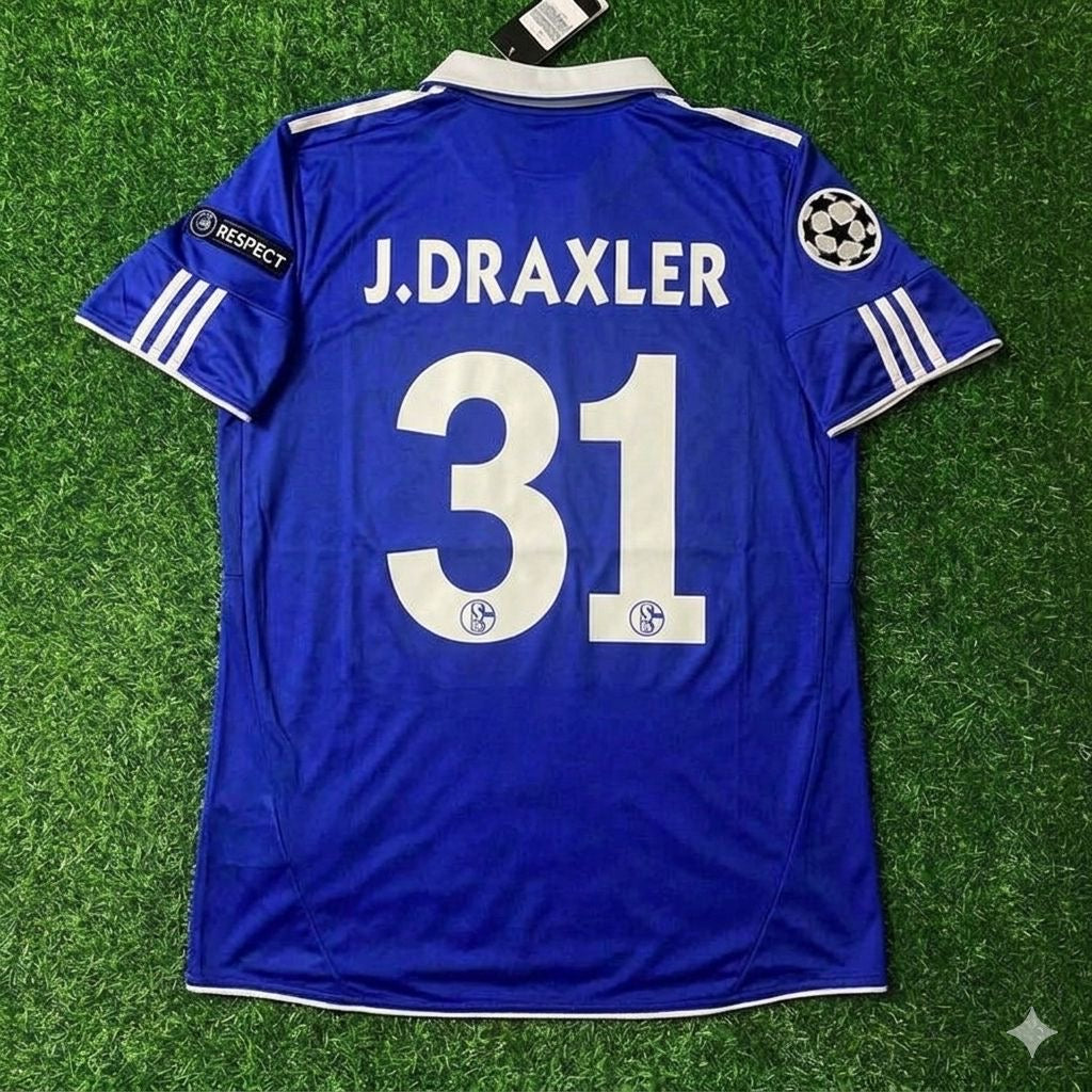 2010/11 Julian Draxler 31 - Schalke 04 Season Retro Champions League Football Jersey – Back View