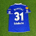 Julian Draxler Schalke 04 2011/2012 Retro UEFA Patch Football Jersey – Back View