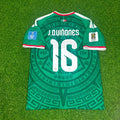 Julian Quiñones Mexico 2026 World Cup Home Green Football Jersey – Back View
