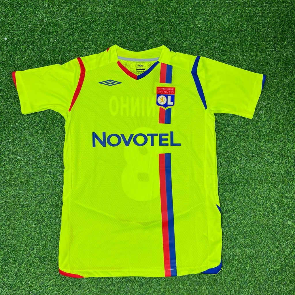 Juninho Pernambucano Olympique Lyon 2008-2009 Third Retro Football Jersey – Front View