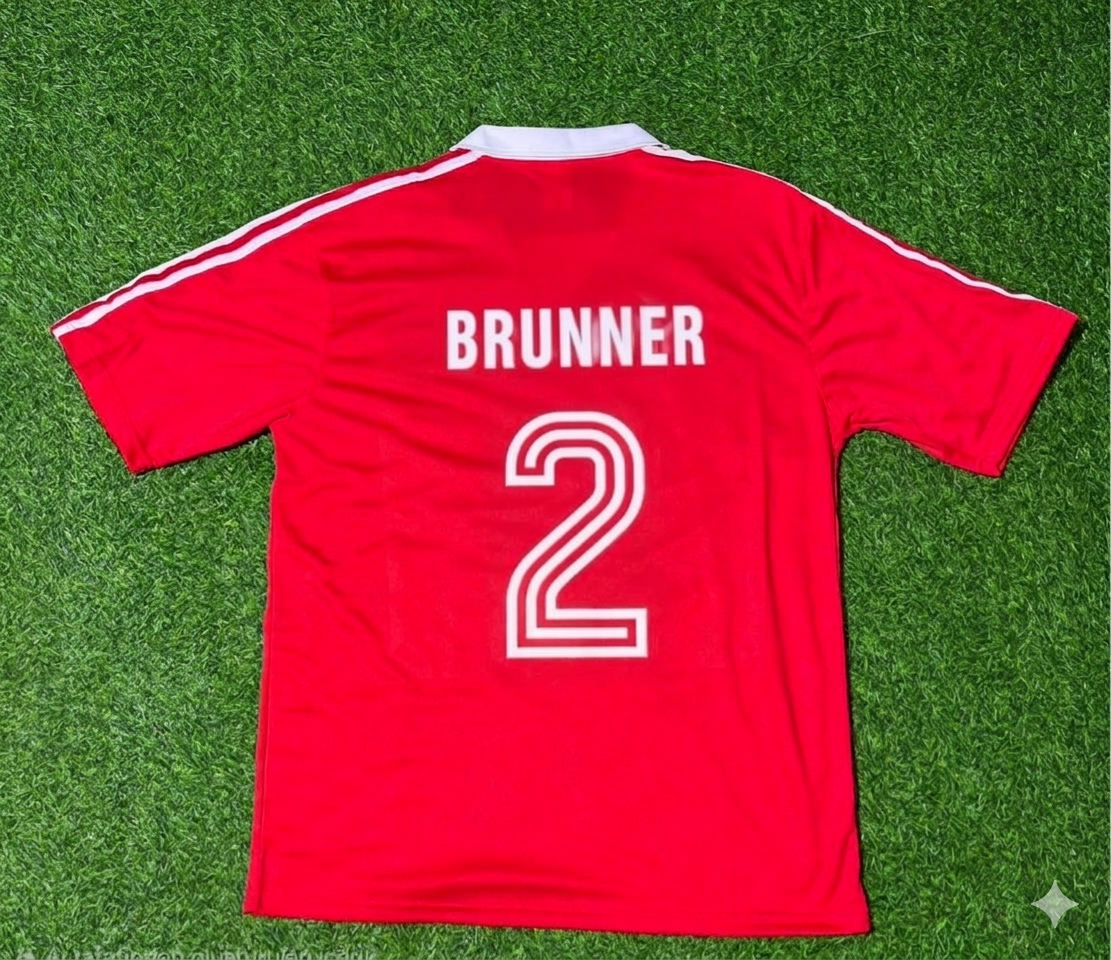 Jürgen Brunner FC Nürnberg Heim Retro – Back View