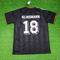Germany Black Retro Vintage Football Jersey – Jürgen Klinsmann 18# – Back View
