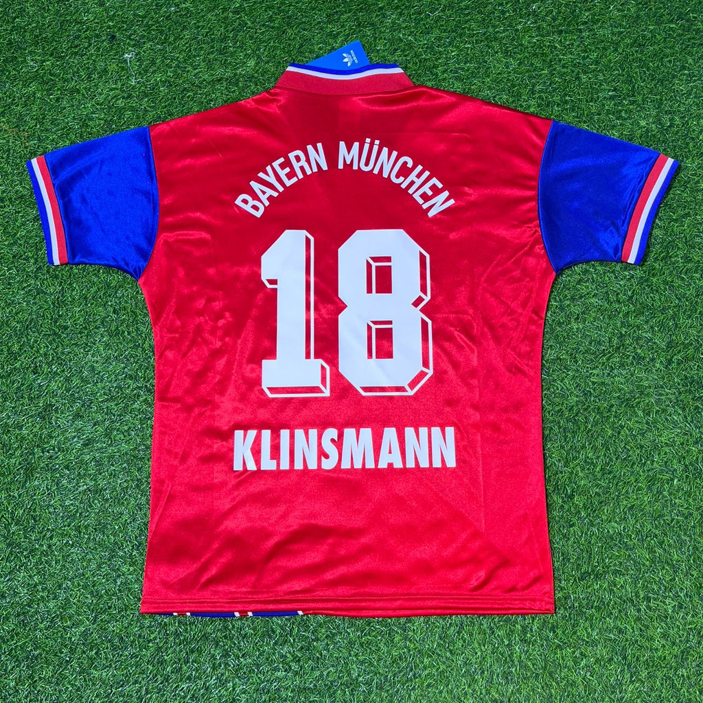 1993/95 Bayern München Retro Football Jersey – Jürgen Klinsmann – Back View