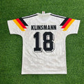 Jürgen Klinsmann Germany 1990 World Cup Retro Football Jersey – Back View