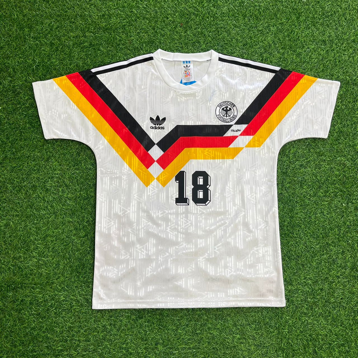 Jürgen Klinsmann Germany 1990 World Cup Retro Football Jersey – Front View