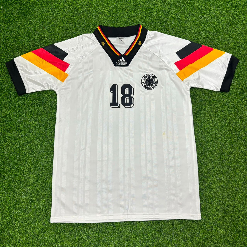 Germany 1992 Retro Football Jersey – Jürgen Klinsmann – Front View
