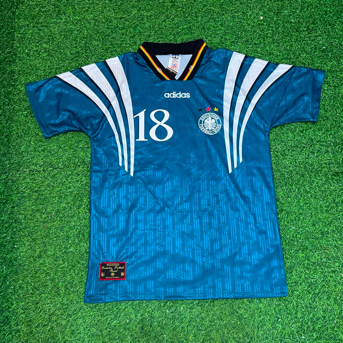 Jürgen Klinsmann Germany Deutschland Retro Football Jersey – Front View