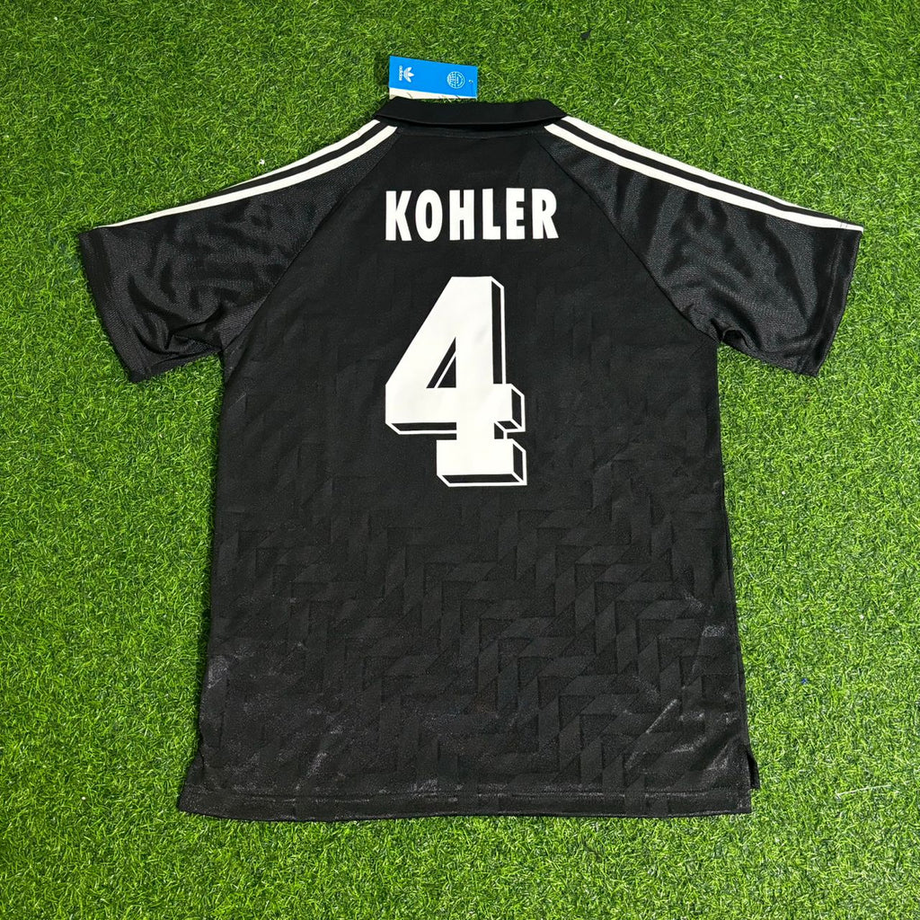 Jürgen Kohler Deutschland 1990 WM Schwarzes Retro – Back View