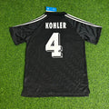 Jürgen Kohler Deutschland 1990 WM Schwarzes Retro – Back View