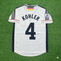 1998 Jürgen Kohler Deutschland World Cup Retro Fußballtrikot – Back View