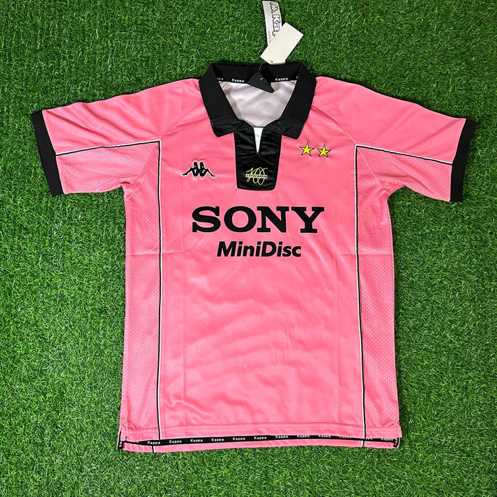 1996/98 Juventus Retro Pink Football Jersey – Back View