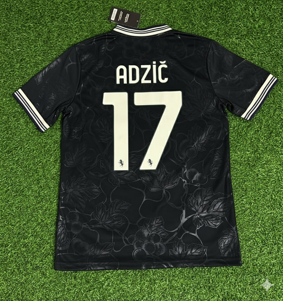 Juventus New Season Football Jersey – Vasilije Adžić – Back View
