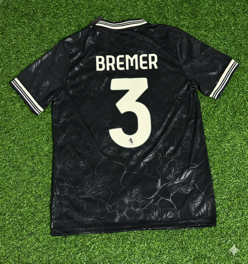 Juventus New Season Football Jersey – Gleison Bremer – Back View